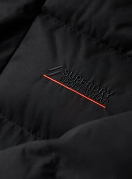 Chaqueta Superdry Microfibre Sport Negro Hombre