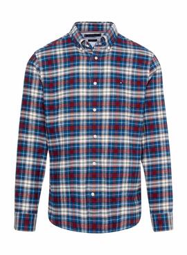 Camisa Tommy Hilfiger Brushed Tartan Multi Hombre