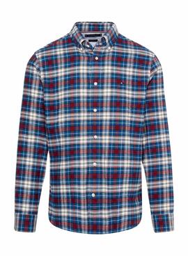 Camisa Tommy Hilfiger Brushed Tartan Multi Hombre