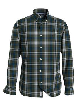 Camisa Tommy Hilfiger Tartan Verde para Hombre