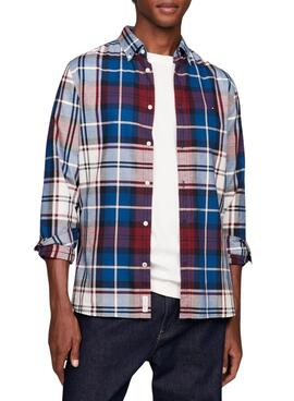 Camisa Tommy Hilfiger Oxford Tartan Multi Hombre