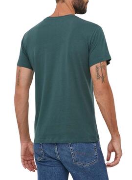 Camiseta Pepe Jeans Eggo Verde Oscuro para Hombre