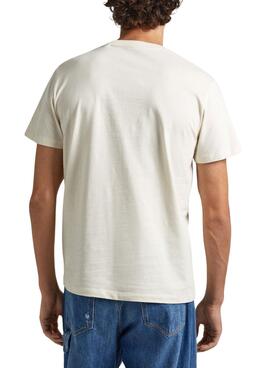 Camiseta Pepe Jeans Keegan Beige para Hombre