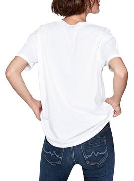 Camiseta Pepe Jeans Marina Blanca Mujer