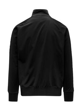 Chaqueta Kappa Anniston Graphik Negra para Hombre