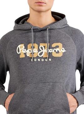 Sudadera Pepe Jeans Meier Hoodie Gris para Hombre