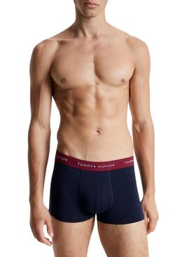Pack 3 Bóxers Tommy Hilfiger Trunk Marino Multi