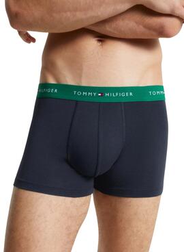 Pack 3 Bóxers Tommy Hilfiger Trunk Marino Multi