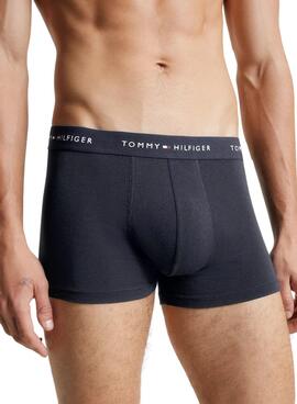 Pack 3 Bóxers Tommy Hilfiger Trunk Marino Multi