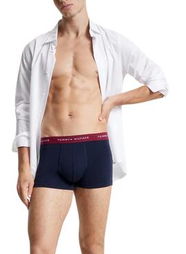 Pack 3 Bóxers Tommy Hilfiger Trunk Marino Multi