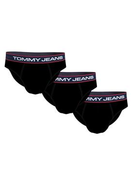 Pack 3 Calzoncillos Tommy Hilfiger Slip Negro
