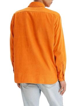 Camisa Levis Jackson Worker Naranja para Hombre