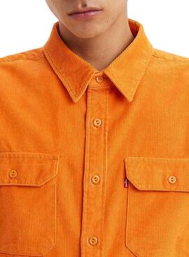 Camisa Levis Jackson Worker Naranja para Hombre