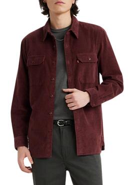 Camisa Levis Jackson Worker Granate para Hombre