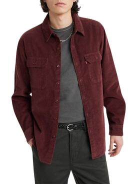 Camisa Levis Jackson Worker Granate para Hombre