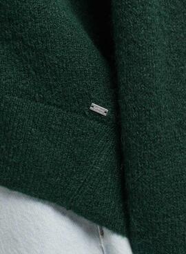 Jersey Superdry V Neck Oversized Verde Mujer