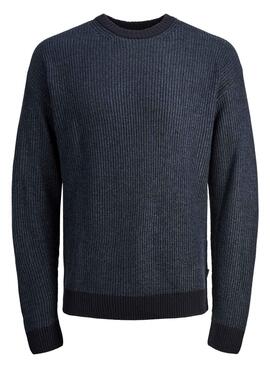 Jersey Jack and Jones Rib Marino para Hombre