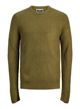 Jersey Jack and Jones Twist Verde para Hombre