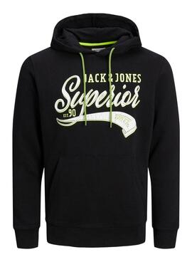 Sudadera Jack and Jones Emett Negra para Hombre