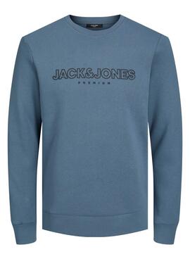 Sudadera Jack And Jones Logo Maxi Negra Hombre