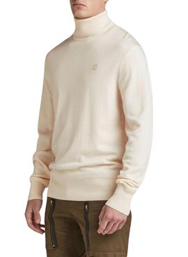 Jersey G-Star Premium Core Beige para Hombre