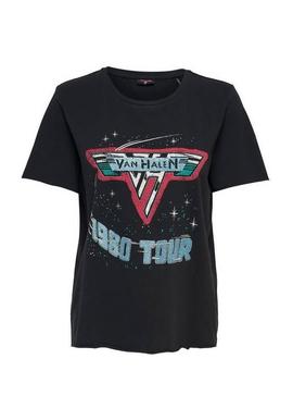 Camiseta Only Van Halen Negra