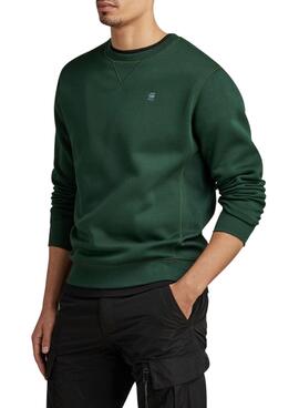 Sudadera G-Star Premium Core Verde para Hombre