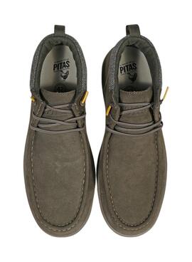 Zapatillas Walk In Pitas Baikal Kaki Verde Hombre