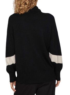 Jersey Vila Viril High Funnel Negro Para Mujer