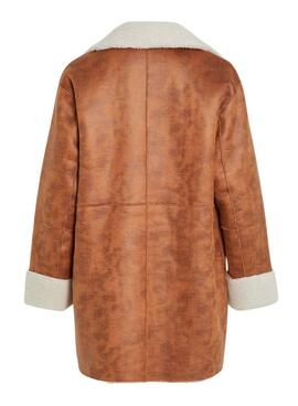 Abrigo Vila Viloal Reversible Marrón Para Mujer