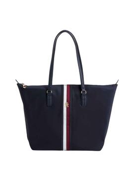 Bolso Tommy Hilfiger Poppy Tote Corp Marino Mujer
