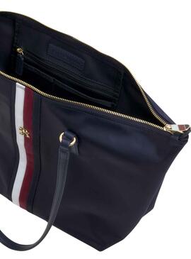 Bolso Tommy Hilfiger Poppy Tote Corp Marino Mujer