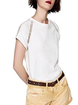 Camiseta Pepe Jeans Mailys Beige mujer