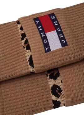 Calcetines Tommy Jeans TH Uni Marrón Para Mujer