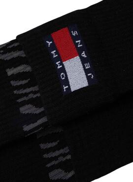 Calcetines Tommy Jeans TH Uni Negro Para Mujer