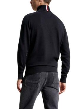 Jersey Tommy Hilfiger Pima Cashmere Negro Hombre