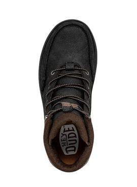 Botines Hey Dude Bradley Bot Leather Negro Hombre