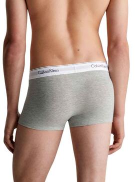 Pack 3 Calzoncillos Calvin Klein Low Blanco Hombre
