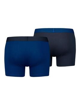 Calzoncillos Levis Men Solid Boxer Azul Hombre