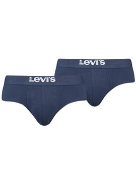 Calzoncillos Levis Solid Basic Brief Marino Hombre