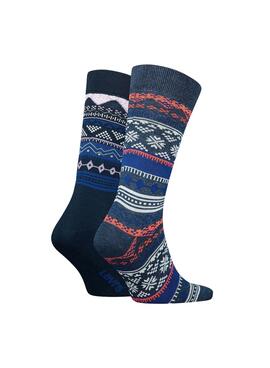 Calcetines Levis Reg Cut Bootsock Azul Unisex