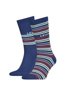 Calcetines Levis Regular Cut Azul Marino Unisex