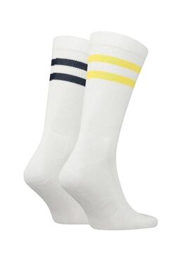 Calcetines Levis Regular Cut Sport Blanco Unisex