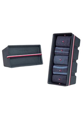 Pack 5 Calcetines Tommy Hilfiger TH Marino Hombre