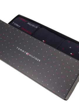 Pack 3 Calcetines Tommy Hilfiger Giftbox Marino