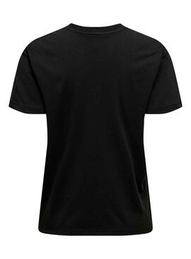 Camiseta Only Cille Negro Para Mujer