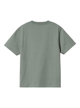 Camiseta Carhartt SS Pocket Verde Para Mujer