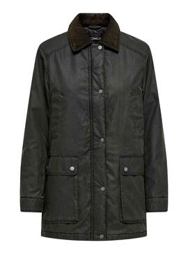 Chaqueta Only Mountain Washed Negro Para Mujer
