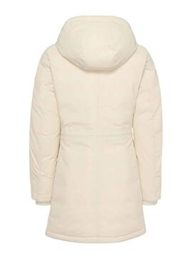 Chaqueta Tommy Jeans Technical Down Beige Mujer