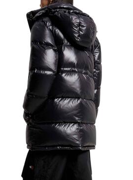 Chaqueta Tommy Jeans Midi Alaska Negro Mujer